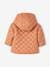 Padded Jacket with Hood for Babies ORANGE DARK SOLID 