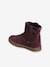 Leather Boots for Girls, Designed for Autonomy GREY MEDIUM  ALL OVER PRINTED+PURPLE MEDIUM ALL OVER PRINTED 