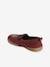 Elasticated Canvas Slippers for Boys RED DARK SOLID WITH DESIGN 