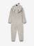 Wolf Onesie for Boys GREY LIGHT SOLID WITH DESIGN 