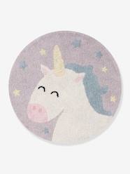 Bedding & Decor-Decoration-Rugs-Washable Cotton Rug, Believe in Yourself Unicorn by LORENA CANALS