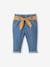 Trousers with Fabric Belt for Babies BLUE MEDIUM SOLID WITH DESIGN+Dark Blue 