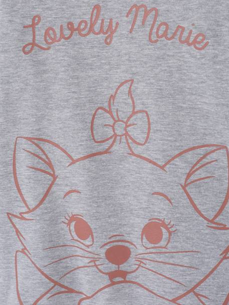 Long Sleeve Top with Marie of The Aristocats by Disney®, for Girls GREY LIGHT SOLID WITH DESIGN 