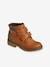 Touch-Fastening Ankle Boots for Boys BEIGE MEDIUM SOLID+GREY DARK SOLID 