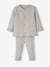 Unisex Combo: Jersey Knit Top & Trousers for Babies GREY LIGHT MIXED COLOR+slate grey+WHITE LIGHT SOLID 