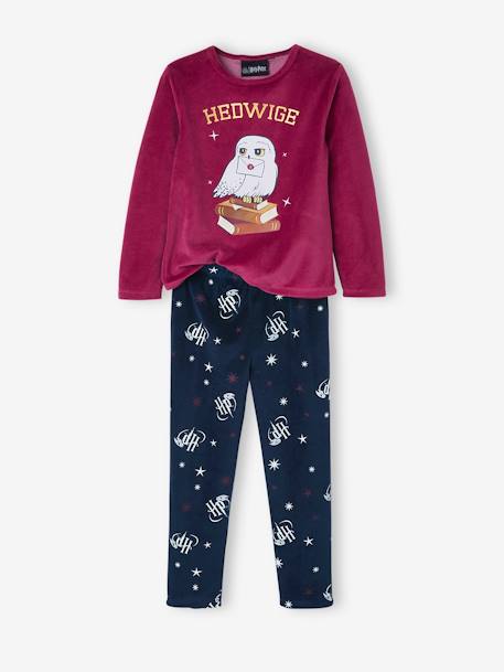 Velour Harry Potter® Pyjamas for Girls BLUE DARK SOLID WITH DESIGN 