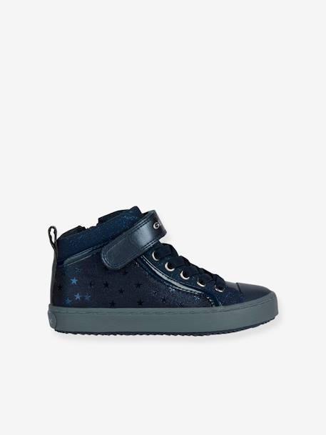 High-Top Trainers for Girls, Kalispera by GEOX® grey+navy blue 