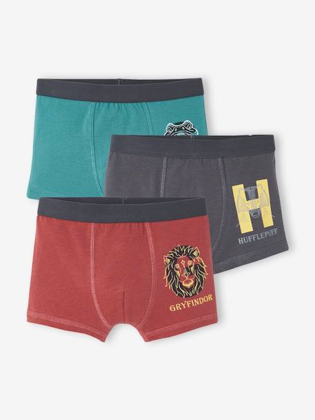 Pack of 3 Harry Potter® Boxers - red dark solid with design, Boys
