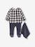 2-in-1 Pyjamas with Matching Comforter for Baby Boys BLUE DARK SOLID WITH DESIGN 