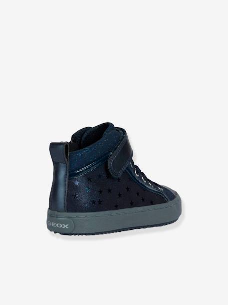 High-Top Trainers for Girls, Kalispera by GEOX® grey+navy blue 