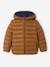 Lightweight Jacket with Recycled Polyester Padding & Hood for Boys BEIGE DARK SOLID WITH DESIGN+blue+green+navy blue+petrol blue 