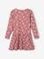 Long Sleeve Printed Dress for Girls PINK MEDIUM ALL OVER PRINTED+printed brown+rosy 