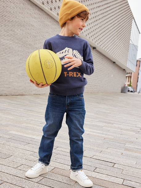 Indestructible Straight Leg Jeans for Boys BLUE DARK SOLID+BLUE DARK WASCHED+denim grey 