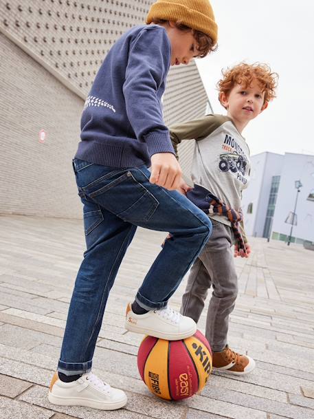 Indestructible Straight Leg Jeans for Boys BLUE DARK SOLID+BLUE DARK WASCHED+denim grey 