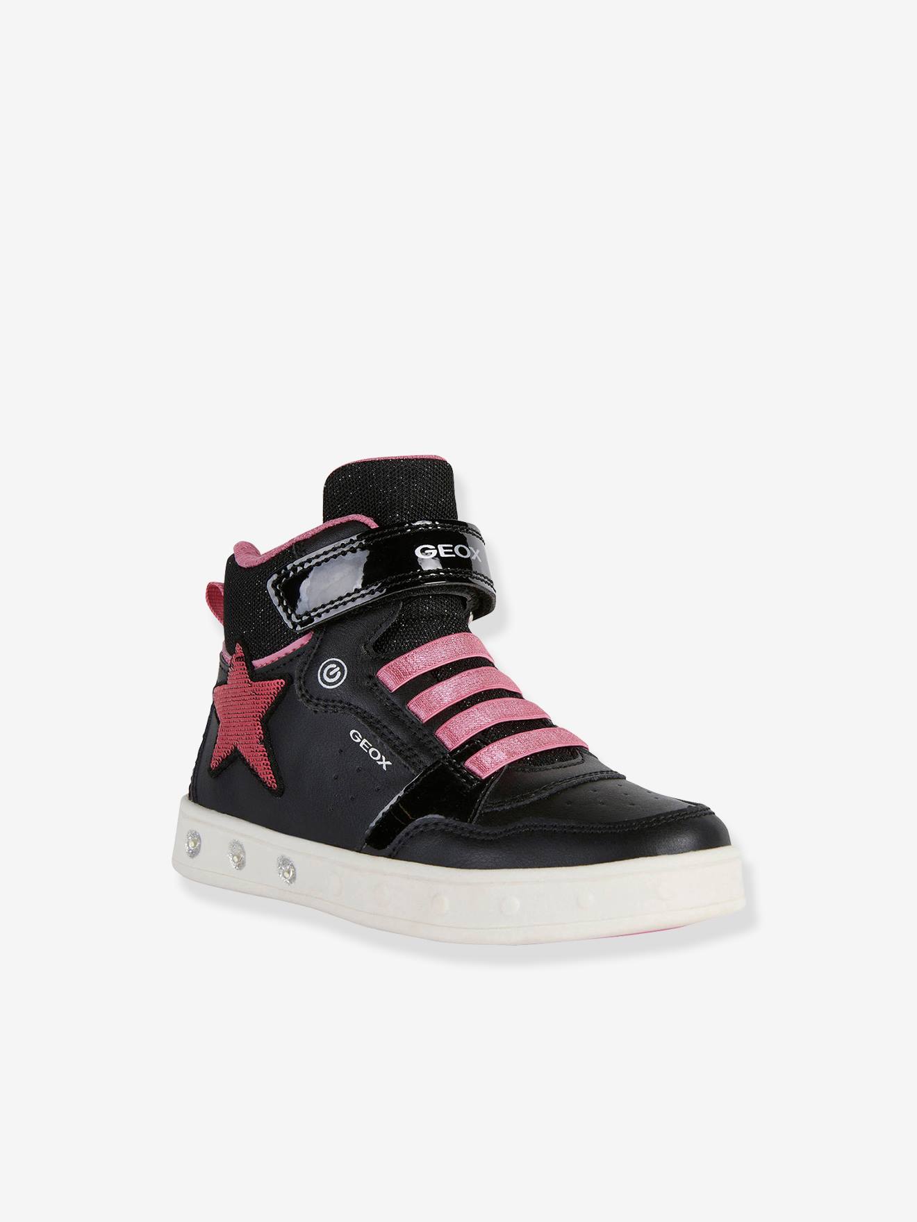 Girls black high top on sale trainers