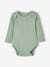 Pack of 2 Long Sleeve Honeycomb Bodysuits for Babies GREEN MEDIUM 2 COLOR/MULTICOLR+night blue 