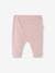 Soft Jersey Knit Trousers for Newborn Babies PINK MEDIUM SOLID+WHITE LIGHT SOLID 2 