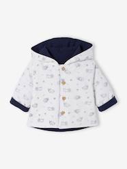 Baby-Jumpers, Cardigans & Sweaters-Cardigans-Reversible Hooded Jacket for Babies