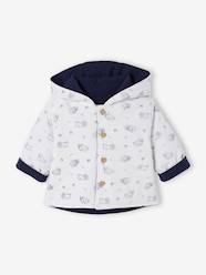 -Reversible Hooded Jacket for Babies