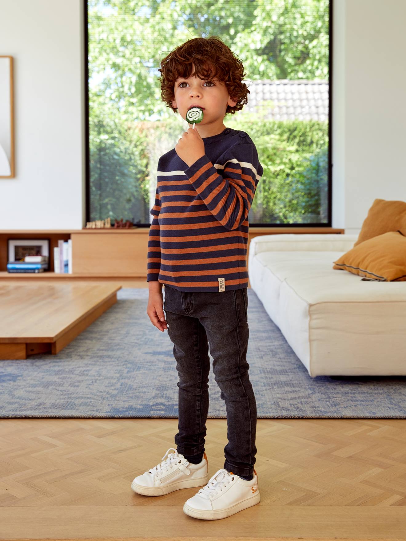 Boys clearance striped jeans