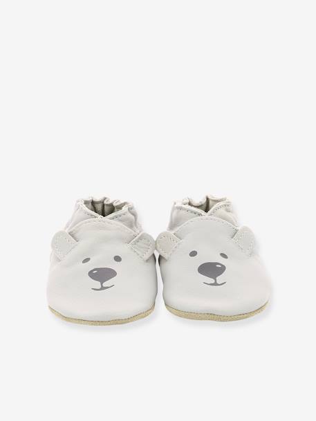 Sweety Bear Soft Soles Booties, by ROBEEZ© Light Grey 