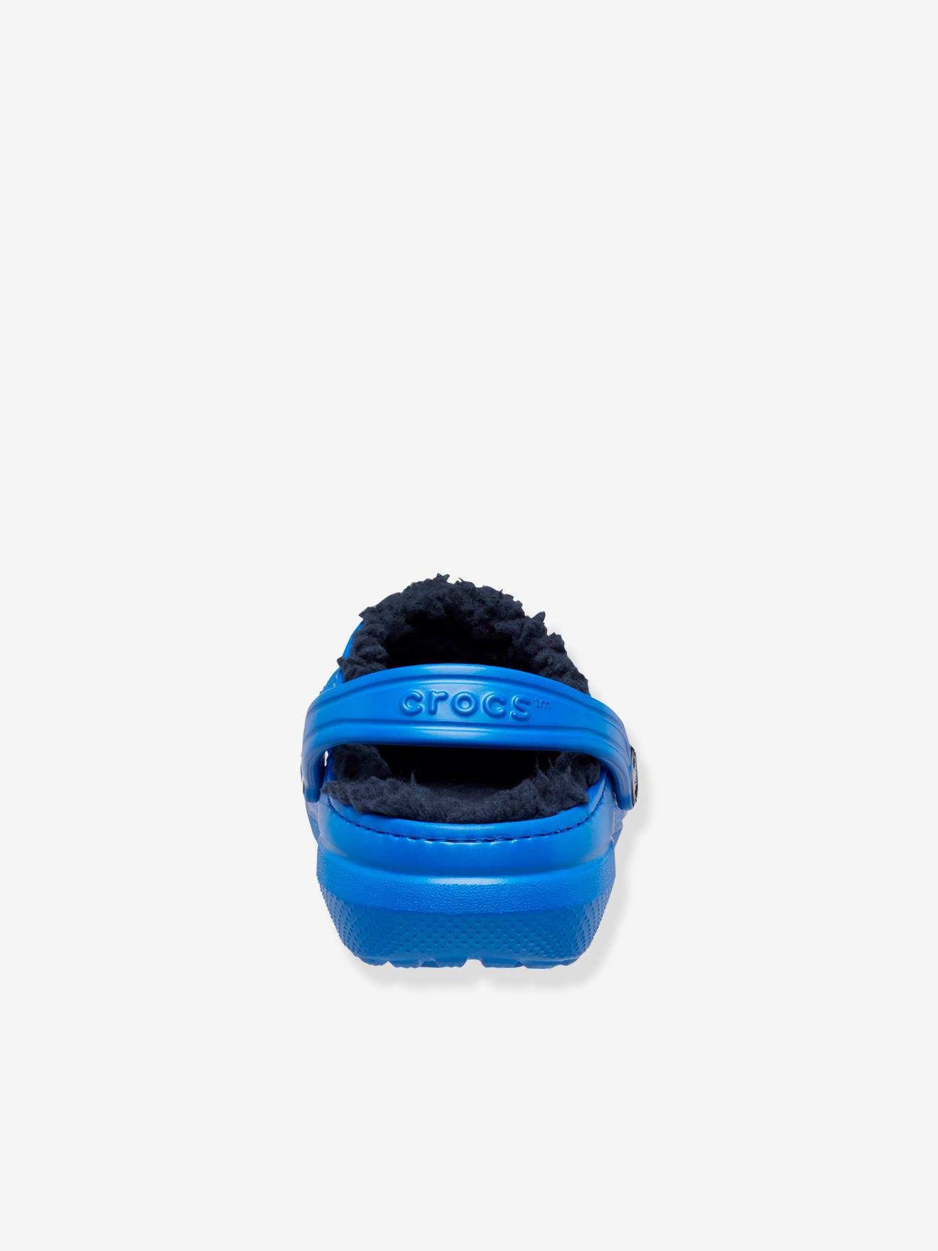 Blue fuzz lined best sale crocs