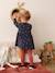 Marl-Effect Fleece Dress for Babies BLUE DARK ALL OVER PRINTED 