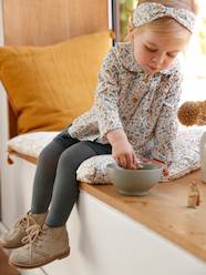 3-Piece Outfit: Top, Corduroy Shorts & Hairband