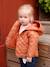 Padded Jacket with Hood for Babies ORANGE DARK SOLID 