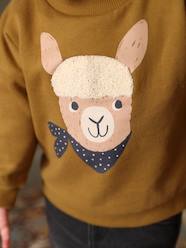 Baby-Jumpers, Cardigans & Sweaters-Sweaters-Llama Sweatshirt, in Fleece, for Babies