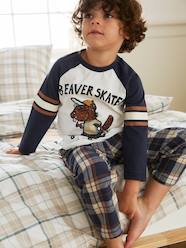 Boys-Beaver Pyjamas with Flannel Bottoms for Boys