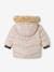 Reversible Parka with Padding in Recycled Polyester, for Babies GREEN MEDIUM SOLID WITH DESIG 