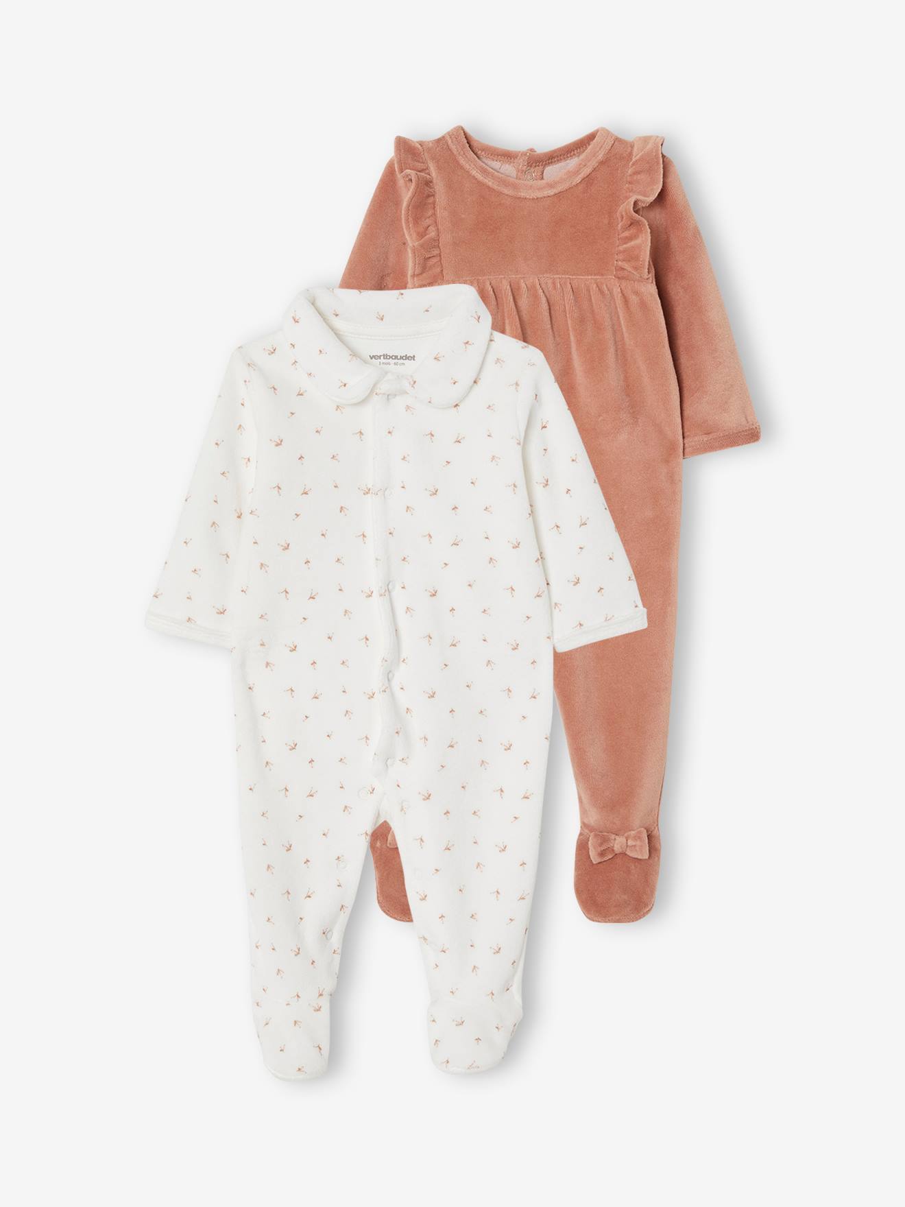 Velour sleepsuit sales baby girl