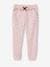 Frilly Joggers with Flower Print for Girls PINK LIGHT ALL OVER PRINTED 