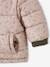 Reversible Parka with Padding in Recycled Polyester, for Babies GREEN MEDIUM SOLID WITH DESIG 