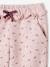 Frilly Joggers with Flower Print for Girls PINK LIGHT ALL OVER PRINTED 