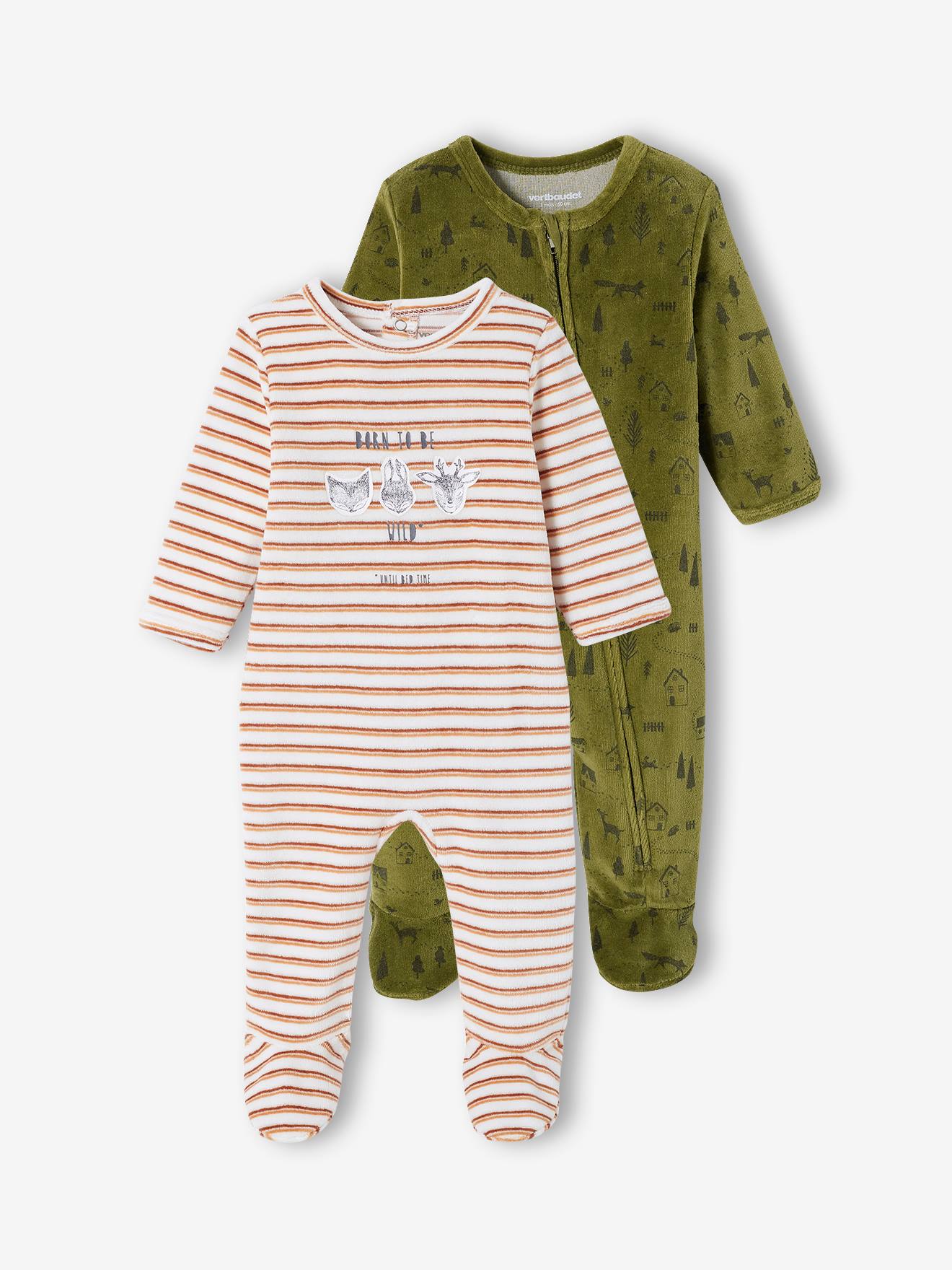 Pack of hot sale baby boy sleepsuits