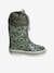 Printed Wellies with Padded Collar for Boys GREEN MEDIUM ALL OVER PRINTED 