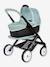 3-in-1 Maxi Cosi Pushchair with Carrycot - SMOBY green+rose 