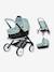 3-in-1 Maxi Cosi Pushchair with Carrycot - SMOBY green+rose 