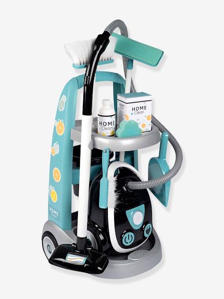 Cleaning Trolley + Vacuum Cleaner - SMOBY blue 