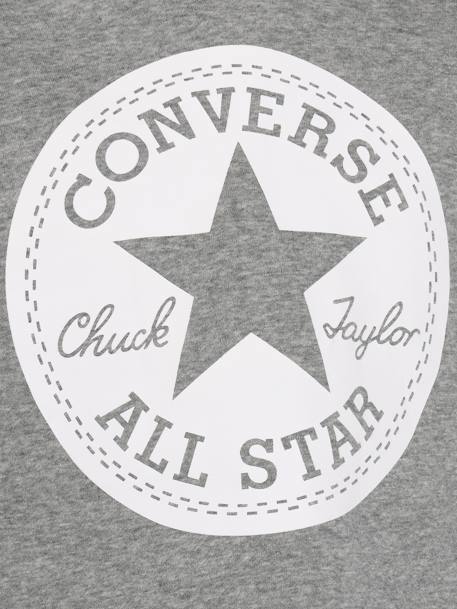 Chuck Patch Cropped Hoodie by CONVERSE grey+rose 