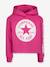 Chuck Patch Cropped Hoodie by CONVERSE grey+rose 