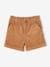 Paperbag Corduroy Shorts for Girls BROWN MEDIUM SOLID+dusky pink+PINK MEDIUM SOLID 