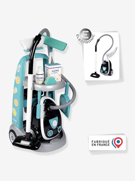 Cleaning Trolley + Vacuum Cleaner - SMOBY blue 