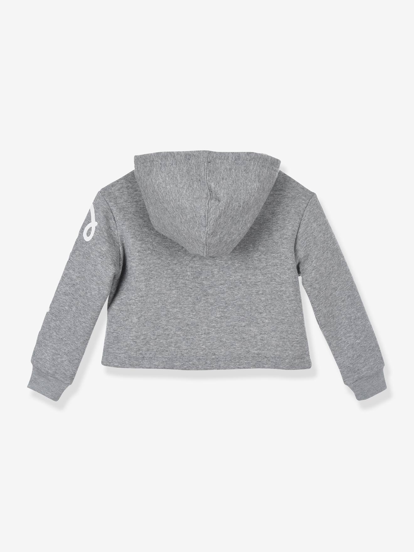 Chuck Patch Cropped Hoodie by CONVERSE - grey