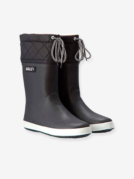 Wellies for Boys, Lolly Pop Giboulée by AIGLE® Black+Dark Blue+Red 