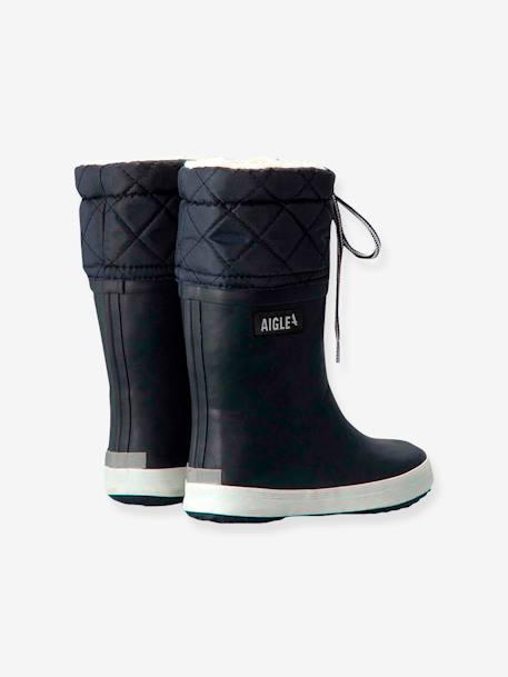 Wellies for Boys, Lolly Pop Giboulée by AIGLE® Black+Dark Blue+Red 