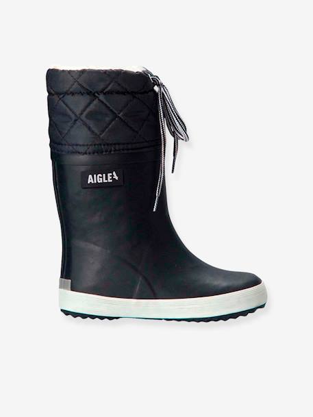 Wellies for Boys, Lolly Pop Giboulée by AIGLE® Black+Dark Blue+Red 