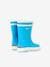 Wellies for Baby Boys, Baby Flac by AIGLE® Dark Blue+Light Blue 